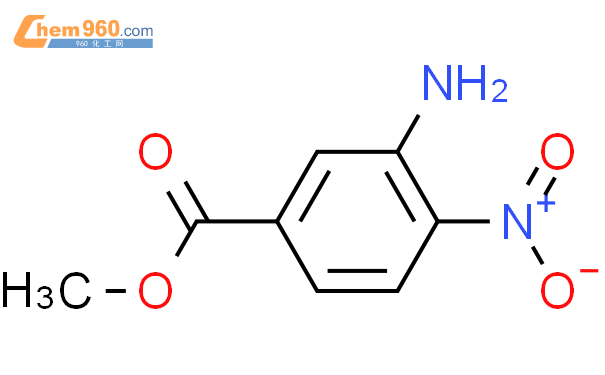 3-氨基-4-硝基苯甲酸甲酯结构式图片|99512-09-1结构式图片