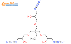 2-Propanol, 1,1'-[[2-[(3-azido-2-hydroxypropoxy)methyl]-2-ethyl-1,3-propanediyl]bis(oxy)]bis[3-azido-结构式图片|1000005-48-0结构式图片