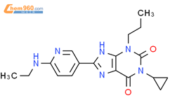 1-环丙基-8-(6-(乙胺基)吡啶-3-基)-3-丙基-1H-嘌呤-2,6(3H,8H)-二酮结构式图片|1000006-26-7结构式图片