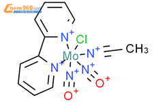 (乙腈) (2, 2'- 联吡啶- N, N') 氯二亚硝基-钼(1+)结构式图片|100018-93-7结构式图片