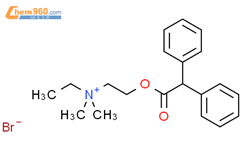 Ethanaminium, 2-[(diphenylacetyl)oxy]-N-ethyl-N,N-dimethyl-, bromide结构式图片|100027-85-8结构式图片