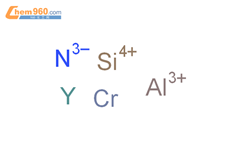 氮化铝铬钇硅化物(Al0.6Cr0.33Y0.03NSi0.04)结构式图片|1000299-37-5结构式图片