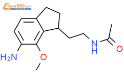 N-[2-（6-氨基-2,3-二氢-7-甲氧基-1H-茚-1-基）乙基]乙酰胺结构式图片|1000334-08-6结构式图片