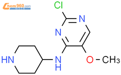 2-氯-5-甲氧基-N-(哌啶-4-基)嘧啶-4-胺结构式图片|1000335-27-2结构式图片