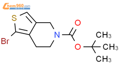 1-溴-6,7-二氢噻吩并[3,4-c]吡啶-5(4h)-羧酸叔丁酯结构式图片|1000577-96-7结构式图片