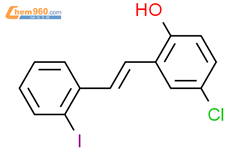 4-氯-2-[(E)-2-(2-碘苯基)乙烯基]苯酚结构式图片|1000889-99-5结构式图片