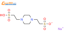 1,4-哌嗪二乙磺酸单钠盐结构式图片|10010-67-0结构式图片