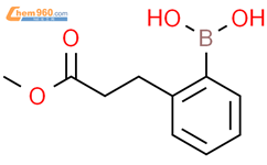 (2-(3-甲氧基-3-氧代丙基)苯基)硼酸结构式图片|1001108-72-0结构式图片