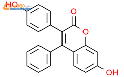 2H-1-苯并吡喃-2-酮，7-羟基-3-（4-羟基苯基）-4-苯基-结构式图片|100242-24-8结构式图片