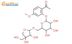 丹皮酚新苷结构式图片|100291-86-9结构式图片