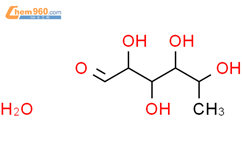 L-鼠李糖一水合物结构式图片|10030-85-0结构式图片