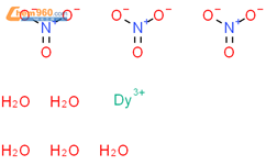 硝酸镝(III)五水化合物结构式图片|10031-49-9结构式图片