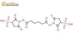 3-Pyrrolidinesulfonic acid, 1,1'-[(1,6-dioxo-1,6-hexanediyl)bis(oxy)]bis[2,5-dioxo-结构式图片|100367-07-5结构式图片