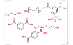 二乙二醇-乙二醇-异苯二甲酸- 5-磺基异苯二甲酸钠-聚乙二醇-对苯二甲酸共聚物结构式图片|100472-74-0结构式图片