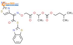 2,4,7-Trioxa-8-azadec-8-enoic acid, 9-(2-amino-4-thiazolyl)-10-(2-benzothiazolylthio)-3-methyl-5,10-dioxo-, 3-methylbutyl ester, (Z)-结构式图片|100502-33-8结构式图片