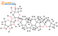 （25R）-3-O-（β-D-吡喃木糖基-（1->2）-β-D-吡喃半乳糖基）-5β-螺甾烷-3β-醇