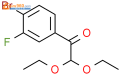 1-（4-溴-3-氟苯基）-2,2-二乙氧基乙酮结构式图片|1006875-90-6结构式图片