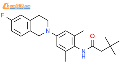 N-(4-(6-fluoro-3,4-dihydroisoquinolin-2(1H)-yl)-2,6-dimethylphenyl)-3,3-dimethylbutanamide结构式图片|1009344-33-5结构式图片