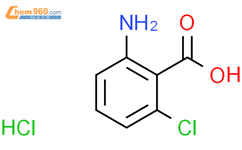 2-amino-6-chlorobenzoic acid hydrochloride结构式图片|100960-33-6结构式图片