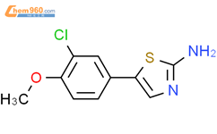 5-(3-氯-4-甲氧基苯基)噻唑-2-胺结构式图片|100988-25-8结构式图片