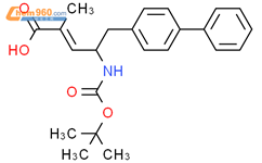 (2E,4R)-5-[1,1'-联苯]-4-基-4-[[叔丁氧羰基]氨基]-2-甲基-2-戊烯酸