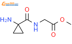 N-[(1-氨基环丙基)羰基]-甘氨酸甲酯结构式图片|1012781-78-0结构式图片