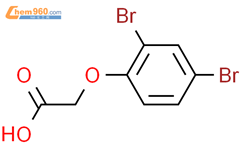 2,4-二溴苯氧基乙酸结构式图片|10129-78-9结构式图片