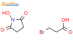 3-溴丙酸N-羟基琥珀酰亚胺结构式图片|101314-84-5结构式图片
