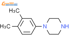 1-(3,4-二甲基苯基)哌嗪结构式图片|1014-05-7结构式图片
