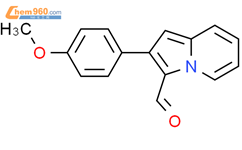 2-(4-甲氧基苯基)吲哚嗪-3-羧醛结构式图片|101624-26-4结构式图片