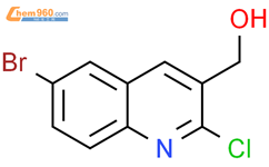 6-溴-2-氯喹啉-3-甲醇结构式图片|1017464-16-2结构式图片