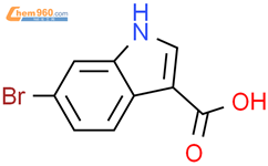 6-溴吲哚-3-羧酸结构式图片|101774-27-0结构式图片
