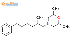 Morpholine, 2,6-dimethyl-4-(2-methyl-6-phenylhexyl)-结构式图片|101807-60-7结构式图片