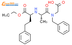 Glycine,N-[(1S)-1-(ethoxycarbonyl)-3-phenylpropyl]-L-alanyl-N-(phenylmethyl)-结构式图片|101820-46-6结构式图片