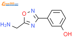 3-(5-氨甲基-1,2,4-恶二唑-3-基)苯酚结构式图片|1018613-19-8结构式图片