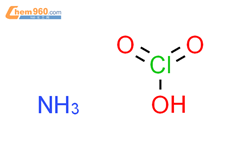 氯酸铵结构式图片|10192-29-7结构式图片