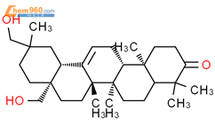 Olean-12-en-3-one,28,29-dihydroxy-, (20a)- (9CI)结构式图片|101959-26-6结构式图片