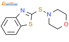 N-氧联二亚乙基-2-苯并噻唑次磺酰胺结构式图片|102-77-2结构式图片