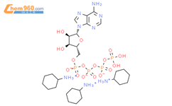 adenosine 5’-tetraphosphate, tri(cyclohexylammonium) salt结构式图片|102029-90-3结构式图片