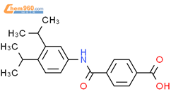 Benzoic acid, 4-[[[3,4-bis(1-methylethyl)phenyl]amino]carbonyl]-结构式图片|102121-25-5结构式图片
