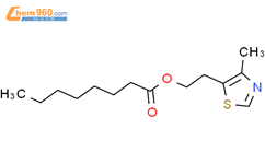 4-甲基-5-噻唑基乙醇辛酸酯结构式图片|102175-98-4结构式图片