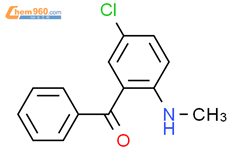 2-甲氨基-5-氯二苯甲酮结构式图片|1022-13-5结构式图片