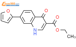7-(2-呋喃基)-4-氧代-1,4-二氢-3-喹啉羧酸乙酯结构式图片|102269-47-6结构式图片