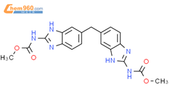 Carbamic acid, [methylenebis(1H-benzimidazole-5,2-diyl)]bis-, dimethyl ester结构式图片|102342-76-7结构式图片