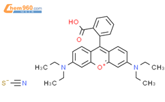 Xanthylium, 9-(2-carboxyphenyl)-3,6-bis(diethylamino)-, thiocyanate结构式图片|10247-36-6结构式图片