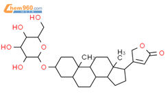 Card-20(22)-enolide,3-(b-D-glucopyranosyloxy)-, (3b,5b)- (9CI)结构式图片|102492-19-3结构式图片