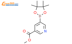 3-(甲氧羰基)吡啶-5-硼酸频那醇酯结构式图片|1025718-91-5结构式图片