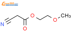 氰基乙酸-2-甲氧乙基酯结构式图片|10258-54-5结构式图片