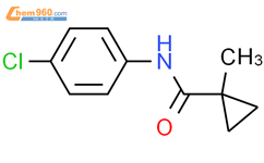 Cyclopropanecarboxamide, N-(4-chlorophenyl)-1-methyl-结构式图片|102587-35-9结构式图片