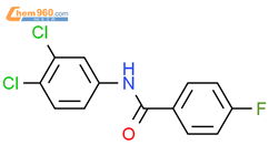 N-(3,4-Dichlorophenyl)-4-fluorobenzamide结构式图片|102587-42-8结构式图片
